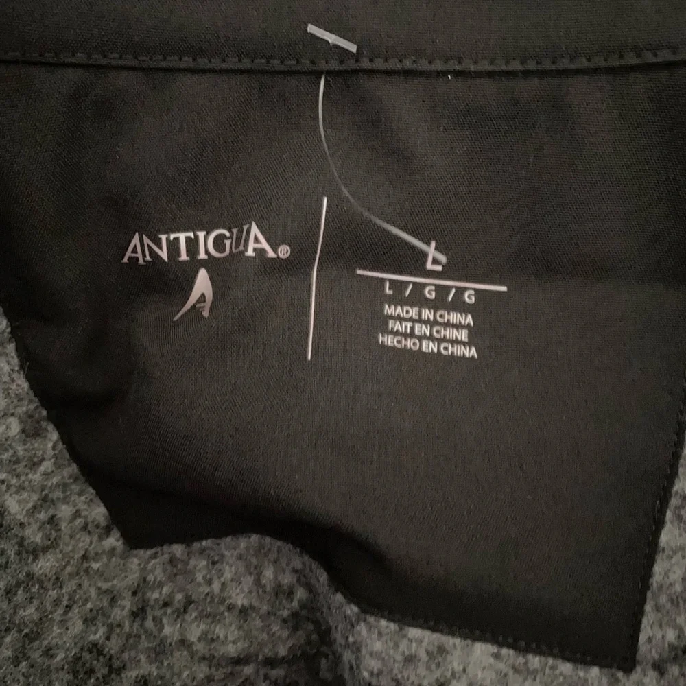 Antigua Los Angeles Lakers Fortune Full Zip Jacket Heather Black NWT Size L